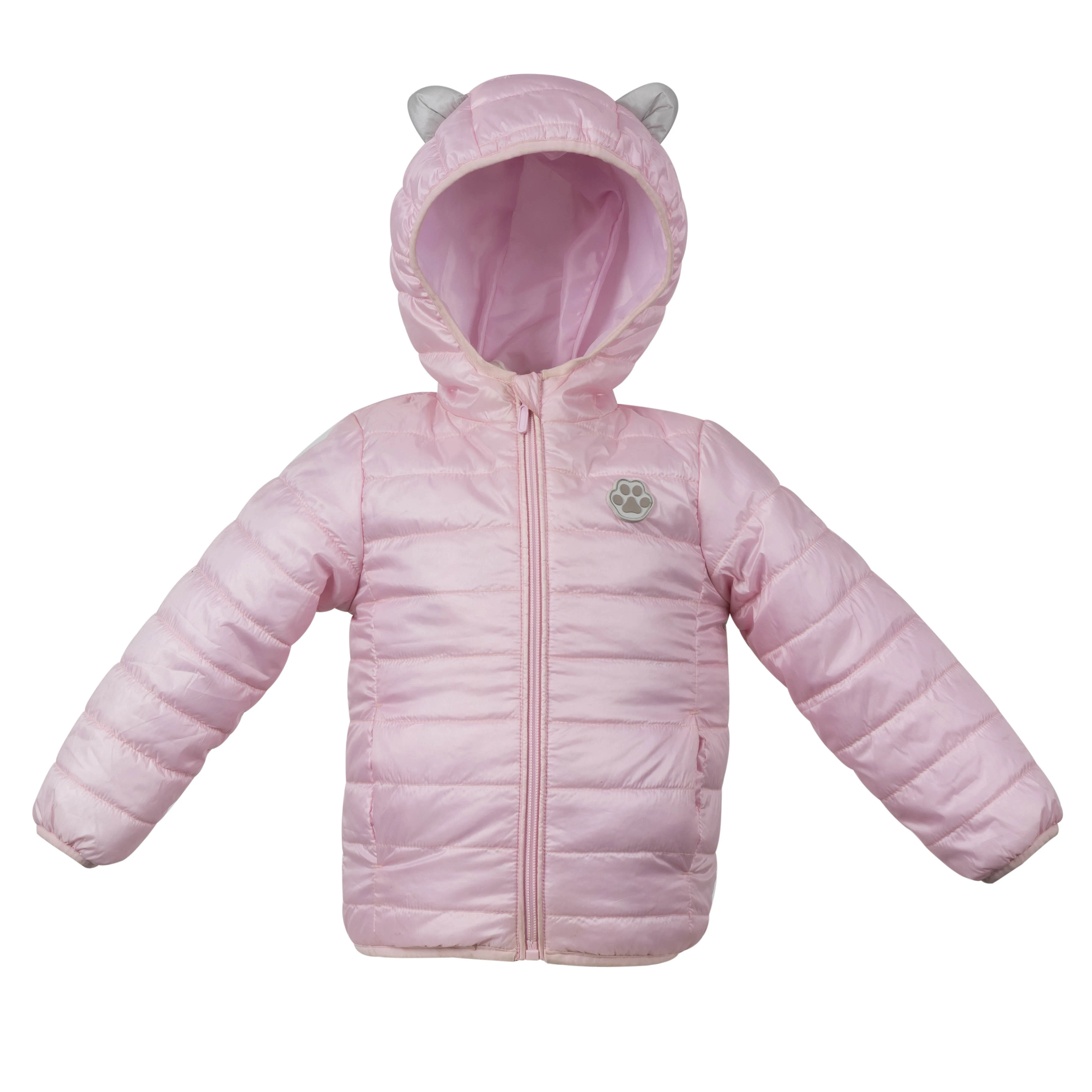 Manteau unisexe en duvet d'enfant matelassé épais bébé enfant à capuche Vêtements de vente en gros pour enfants