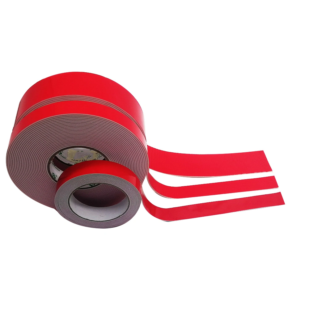 Waterproof Heat Resistant Strong Adhesive Red Film Double Side PE Foam Tape
