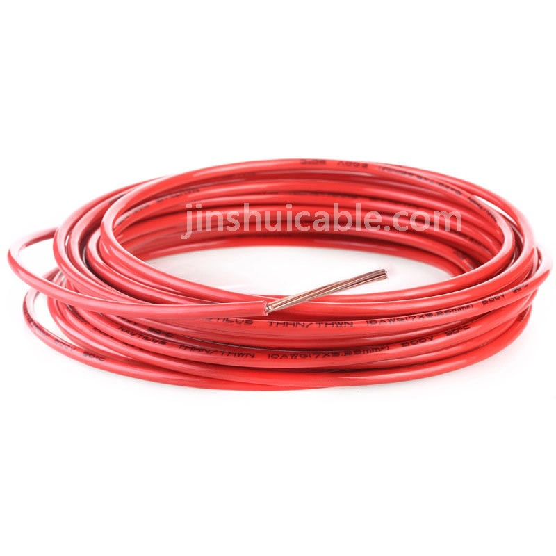 600V AWG Thhn Electric Wire Fire Resistant Flame Retardant Copper Wire