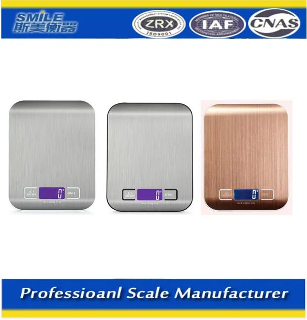 5kgs Electronic Scale Kitchen Scale Waterproof Stainless Steel Scale Table Scales