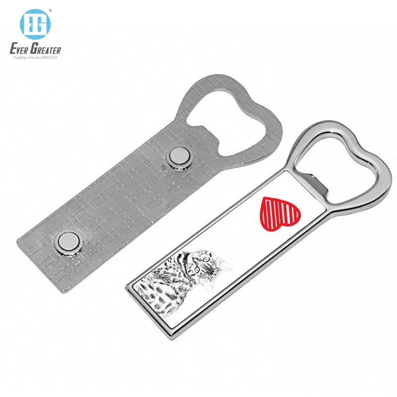 Promotion Métal aluminium bouteille Opener magnétique Abridor de Botellas Ouvre - Bouteille Abridor de Garrafas