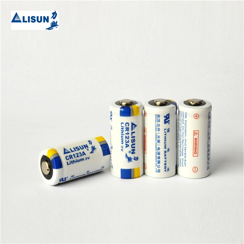 Non Rechargeable Lithium Battery Pack 3V, 6V Cr123A 1500mAh Cylindrical Battery for Home Security Products Made in Wuhan Lixing Battery Factory