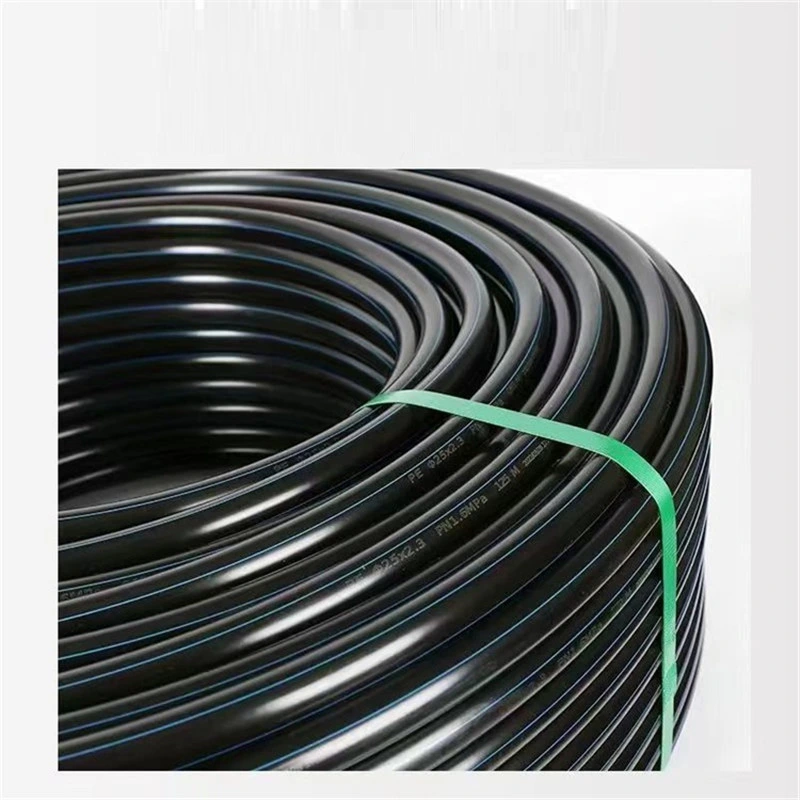 100m Poly Pipe Bewässerung 2 Zoll HDPE Schwarz Kunststoff Wasser Rohr HDPE Rohr PE Rohr