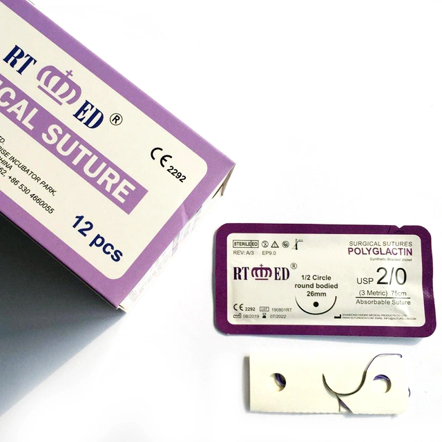 Pgla (POLYGLACTIN910) Sutures with for Surgery with CE/ISO Certification