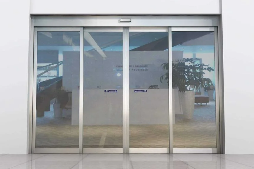 Airport Automatic Glass Door Sensor Actived Sliding Doors