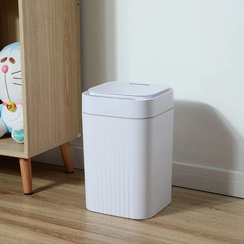 High Quality Round Design Waterproof Induction Household Automatic Rechargeable Touch Sensor Waste Bin Intelligent Trash Can 12L