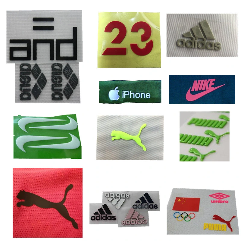 Custom Logo 3D PVC Soft Rubber Patch Silicone Heat Transfer Label Printing Machine