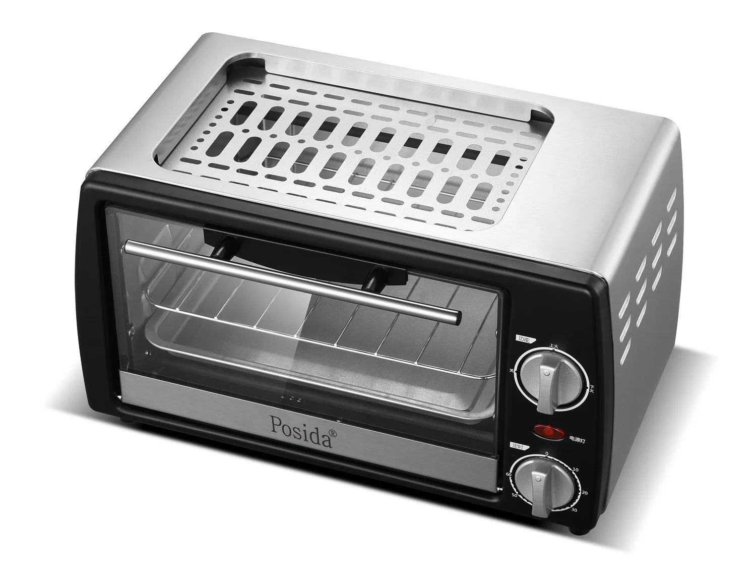 Novo Design 10L Mini Forno eléctrico com Frigideira