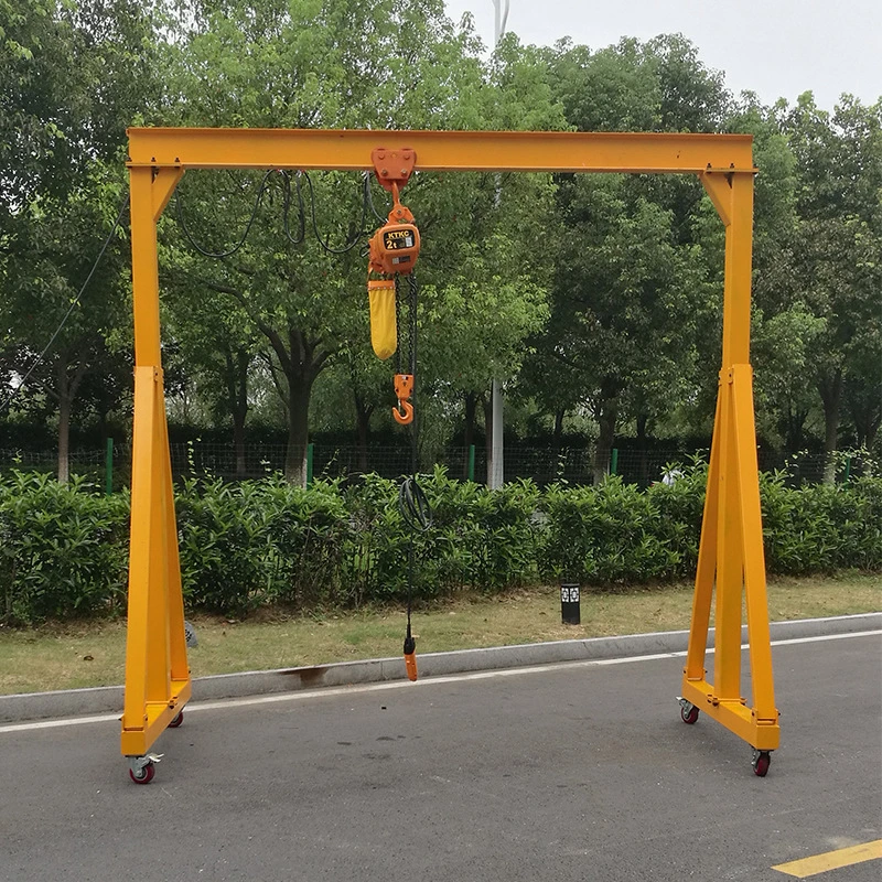 Supply Electric Gantry Mobile Lifting Hand-Push Trackless Small Gantry Simple Light Gantry