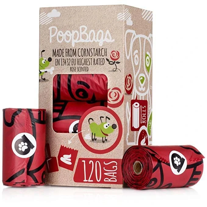 Sac à poop biodégradable à 100 % compostable pour chien support de déchets pour animaux respectueux de l'environnement Personnalisé