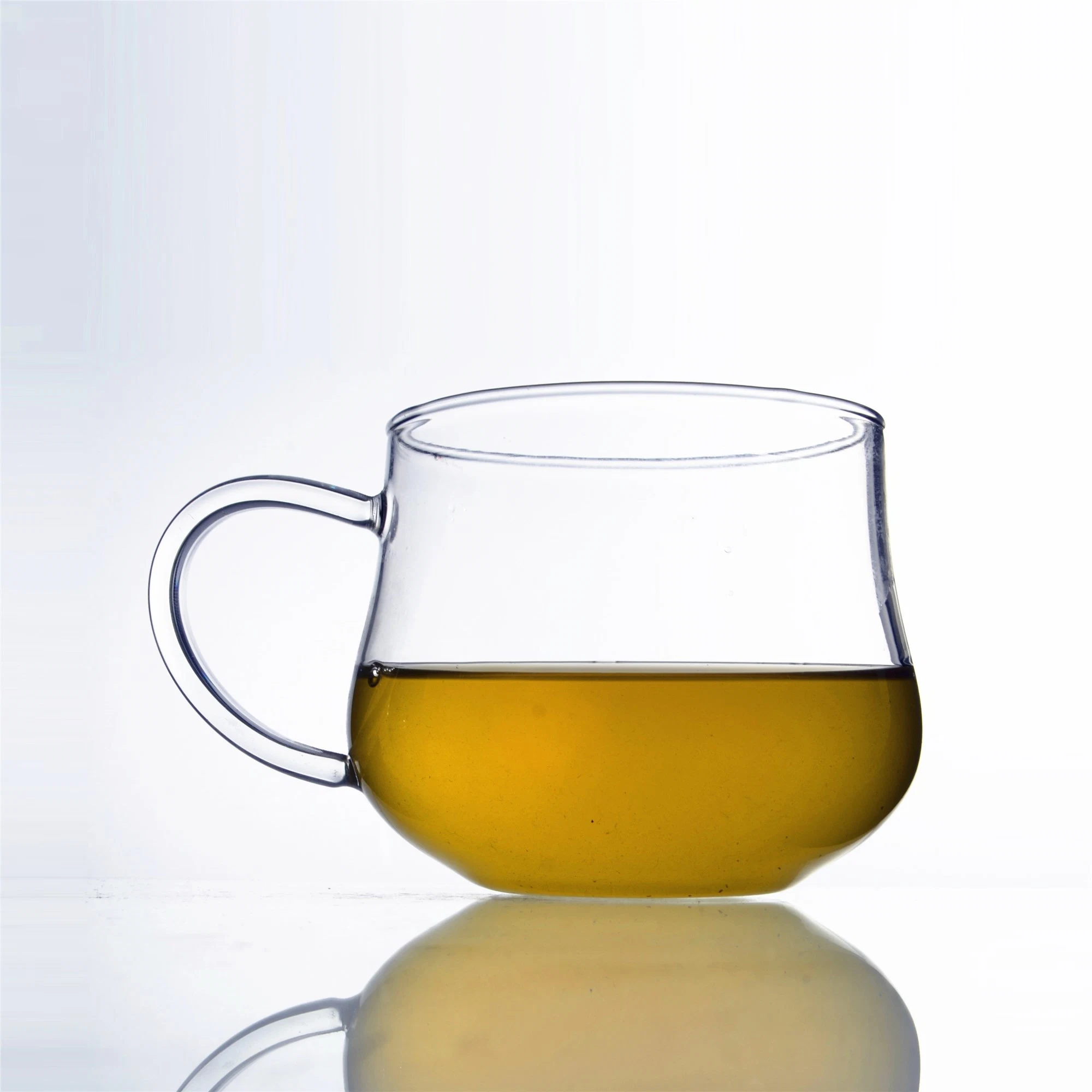كوب زجاجي من القهوة/الشاي عالي الجودة مع كوب زجاجي زجاجي مع مقبض