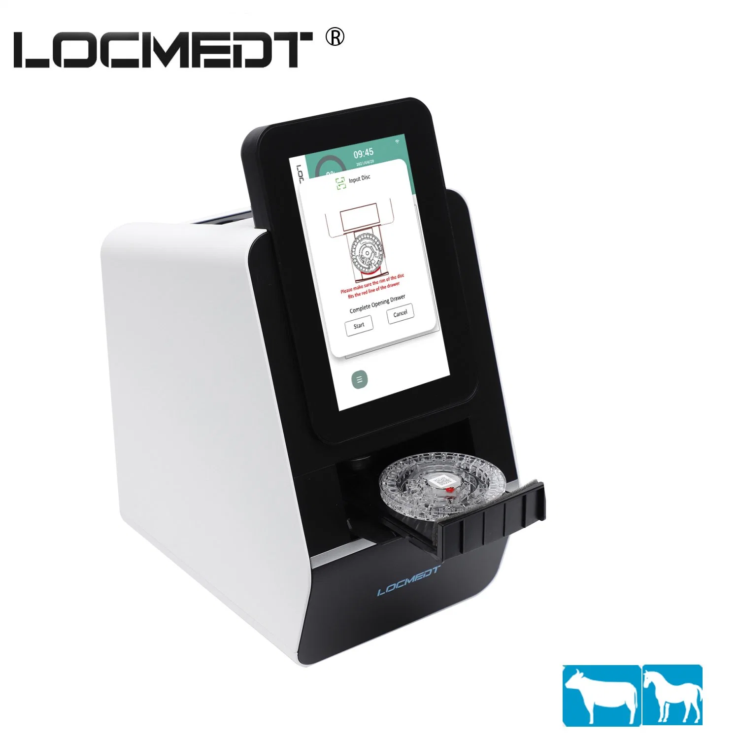 Vet Medical Equipment Large Animal Vet Supplies Locmedt Portable Smart Biochemistry Analyzer