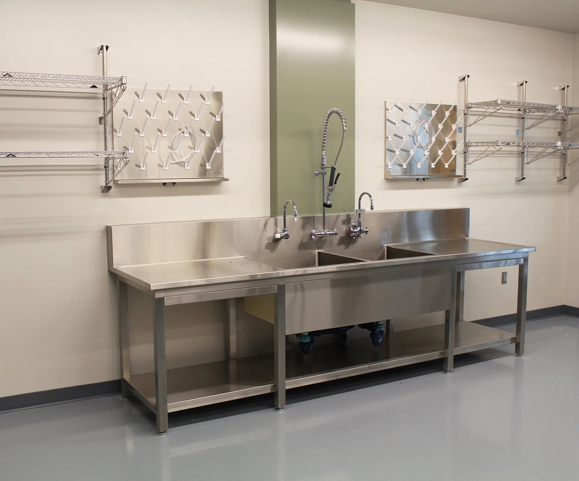 Indústria alimentar laboratórios Chem Industrial preços móveis prova de bactérias limpo Sala 304ss aço inoxidável Lab mobiliário