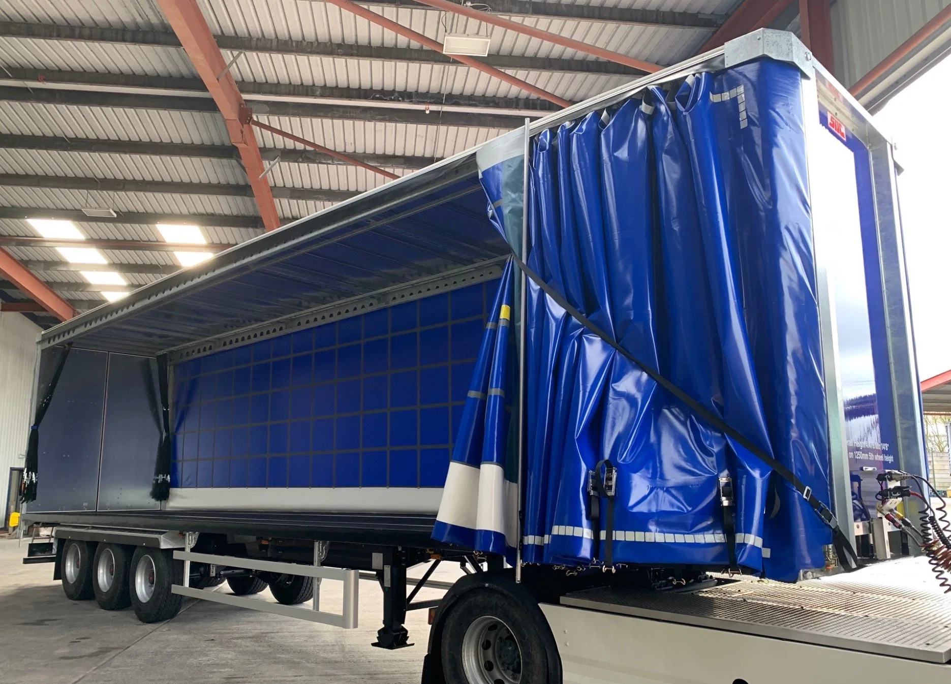 Litong Popular China Manufacture Waterproof PVC Mesh Coated Tarpaulin Printed Logo Double Sided Curtain for Truck