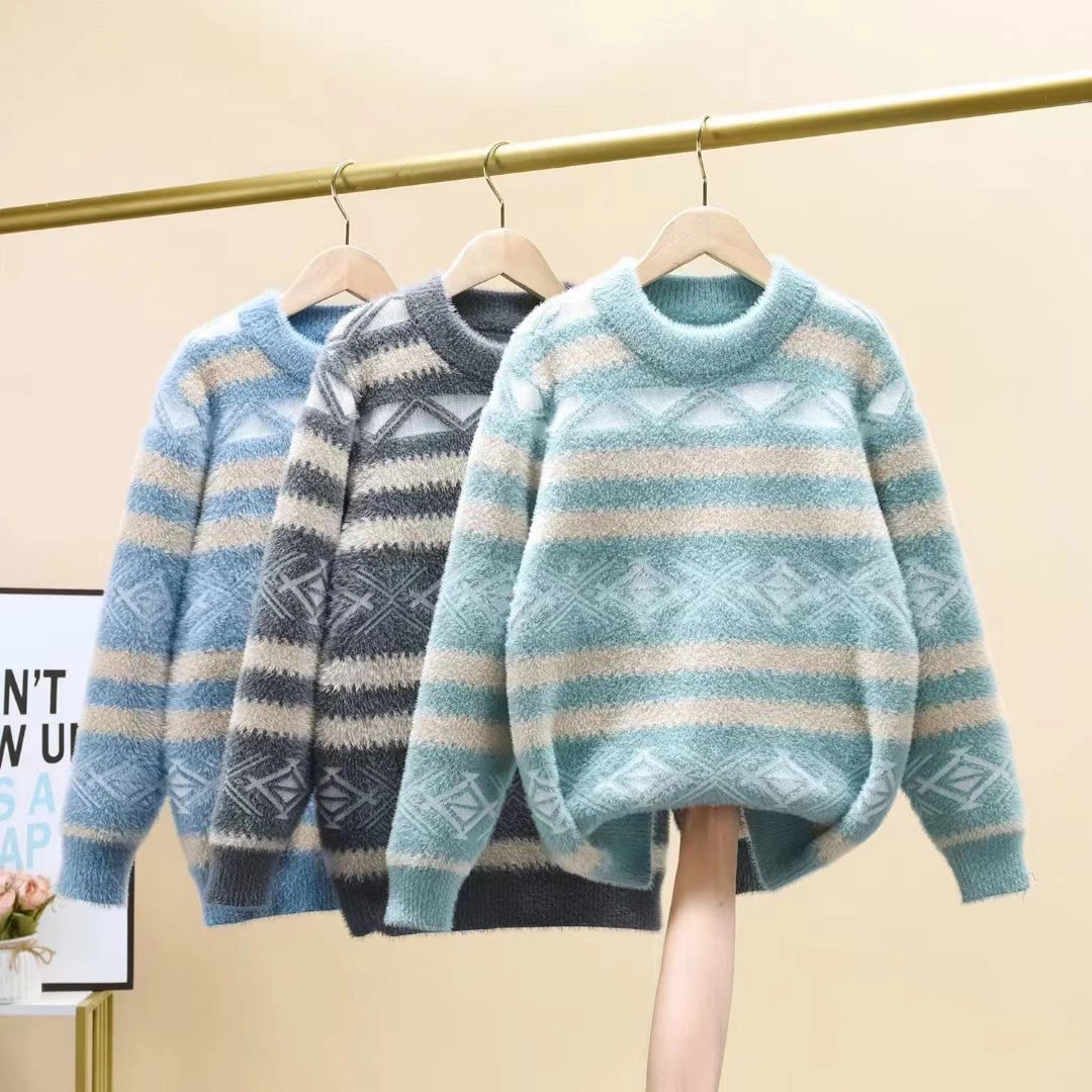 Ultra Soft Winter/Frühling Kinder Premium Baumwolle Rundhalsausschnitt Langarm Pull Over Sweater Bekleidung Bekleidung Bekleidung für Custom Design erhältlich Niedriger Preis