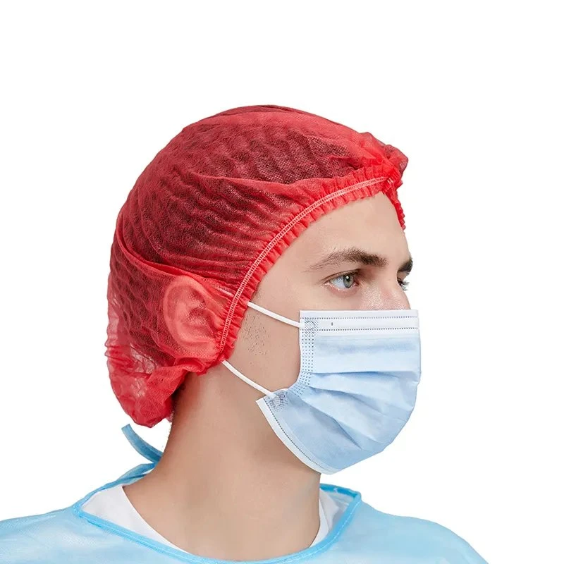 Capa de proteção para cabeça de boofant, descartável, não entrançada, descartável, personalizada Hair Net médico cirúrgico Nurse Hat tampão redondo MOB Cap 3 Anos