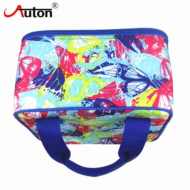 2022 Funky Design Colorful Travel School Cooler Lunch Bag with Handle Fashion Kids Lunch Picnic Cooler Bag Unisex Factory Custom OEM