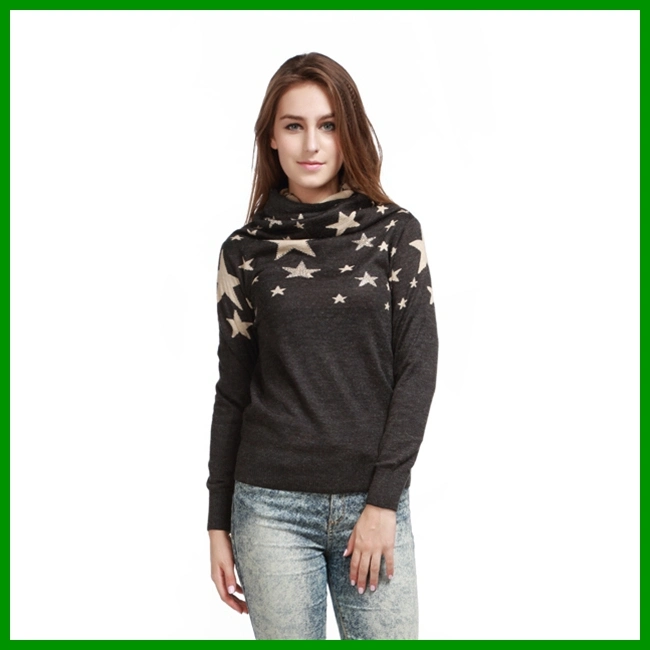 Women&prime; S New Design Round Neck Knitting Sweater