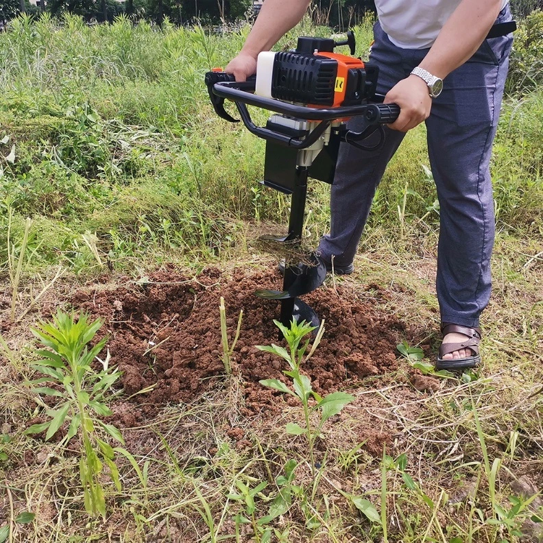 Earth Auger 52cc Tree Planting Post Hole Digging Machines