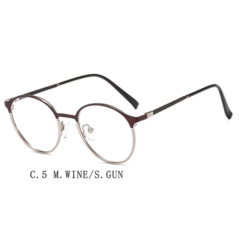 Wenzhou Factory Direct Sale Metal Round Retro Rim Frame Low MOQ Stainless Steel Safety Eye Glasses Eyewear