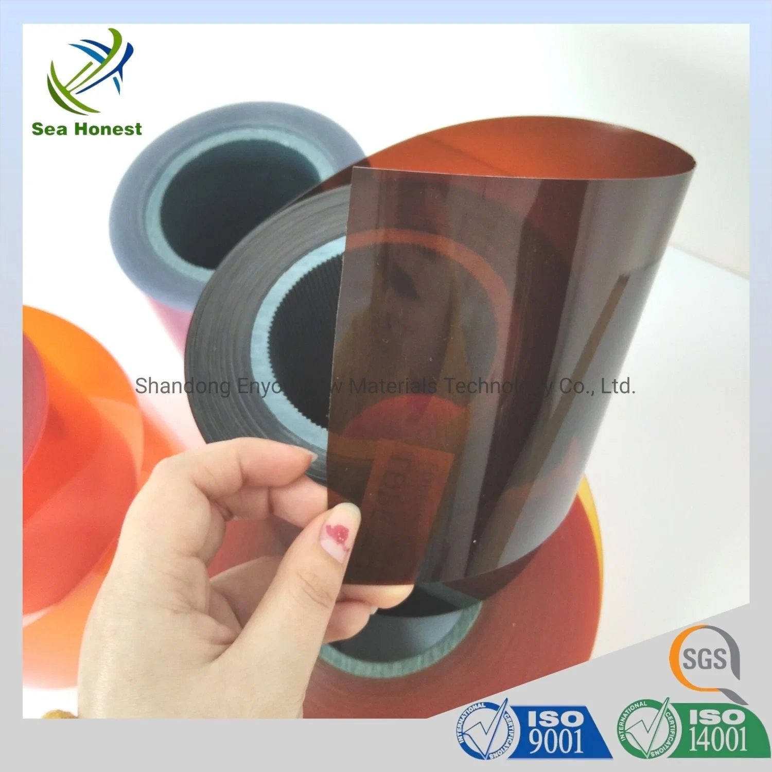 0.3mm Transparent White Orange Color PVC/PE Laminated Film for Oral Liquid/Suppostory Packing with Factory Price