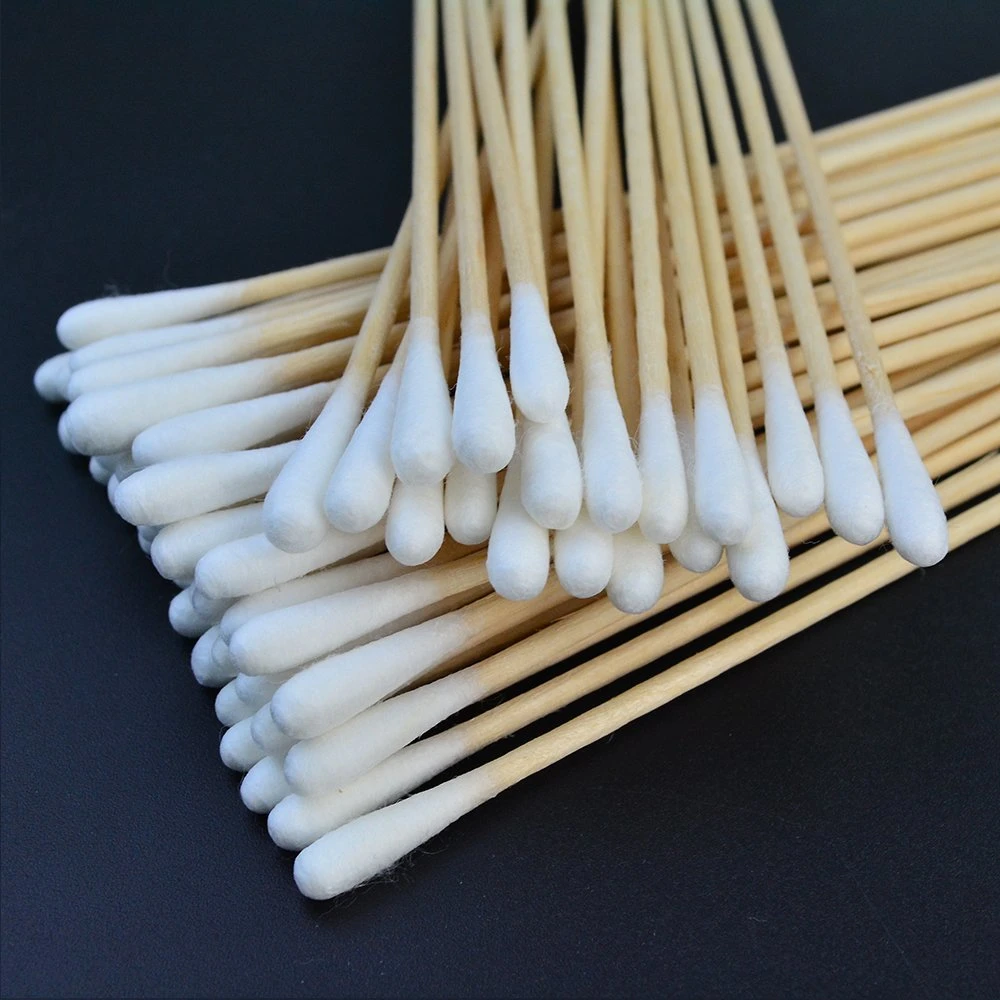 Wholesale/Supplier 100PCS/Pack Bamboo Cotton Buds Cotton Swabs Medical Ear Cleaning Wood Sticks