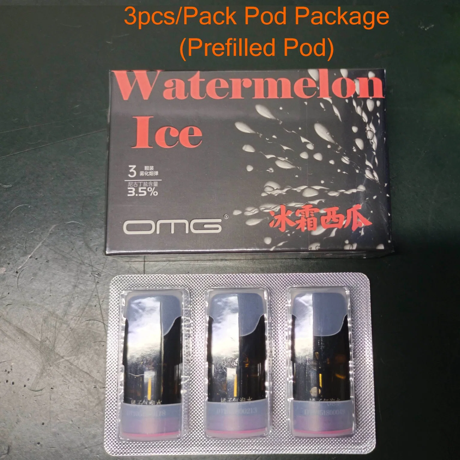 Venta caliente Semi-Transparent 1.8ml de alta calidad vaina precargada Vape Cartucho Relx