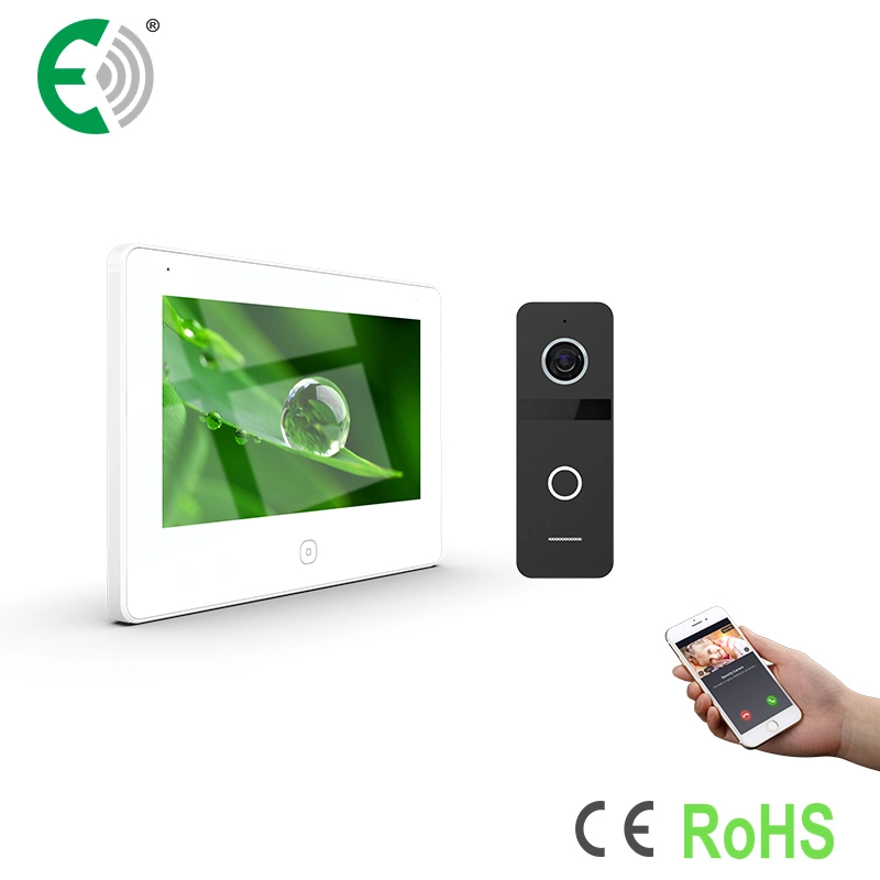 7" UTP/IP WiFi Video Doorphone Suppot Quad Video Recording