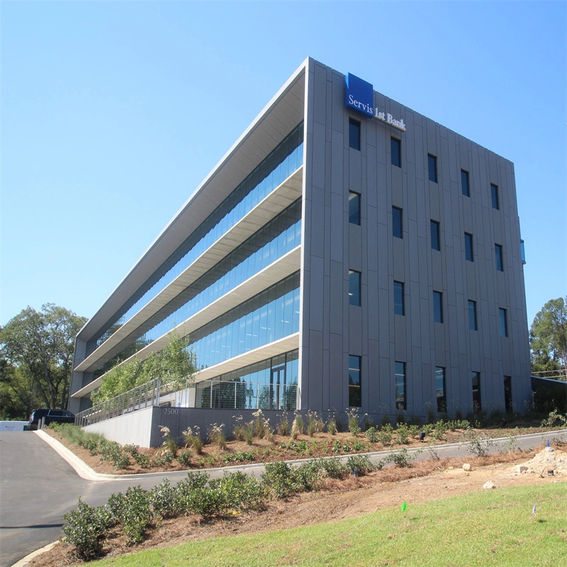 Prefabricados grandes edificios de estructuras de acero de Span Taller de almacén de metales prefabricados Fábrica de edificios de oficinas