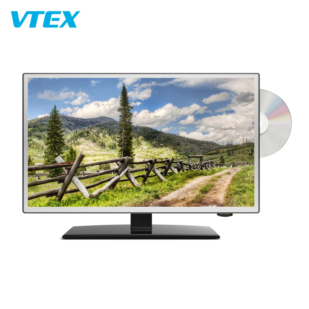 Venta caliente Luz trasera LED HD DVD TV con pantalla LCD TV TDT Combo de alto brillo Vídeo TV