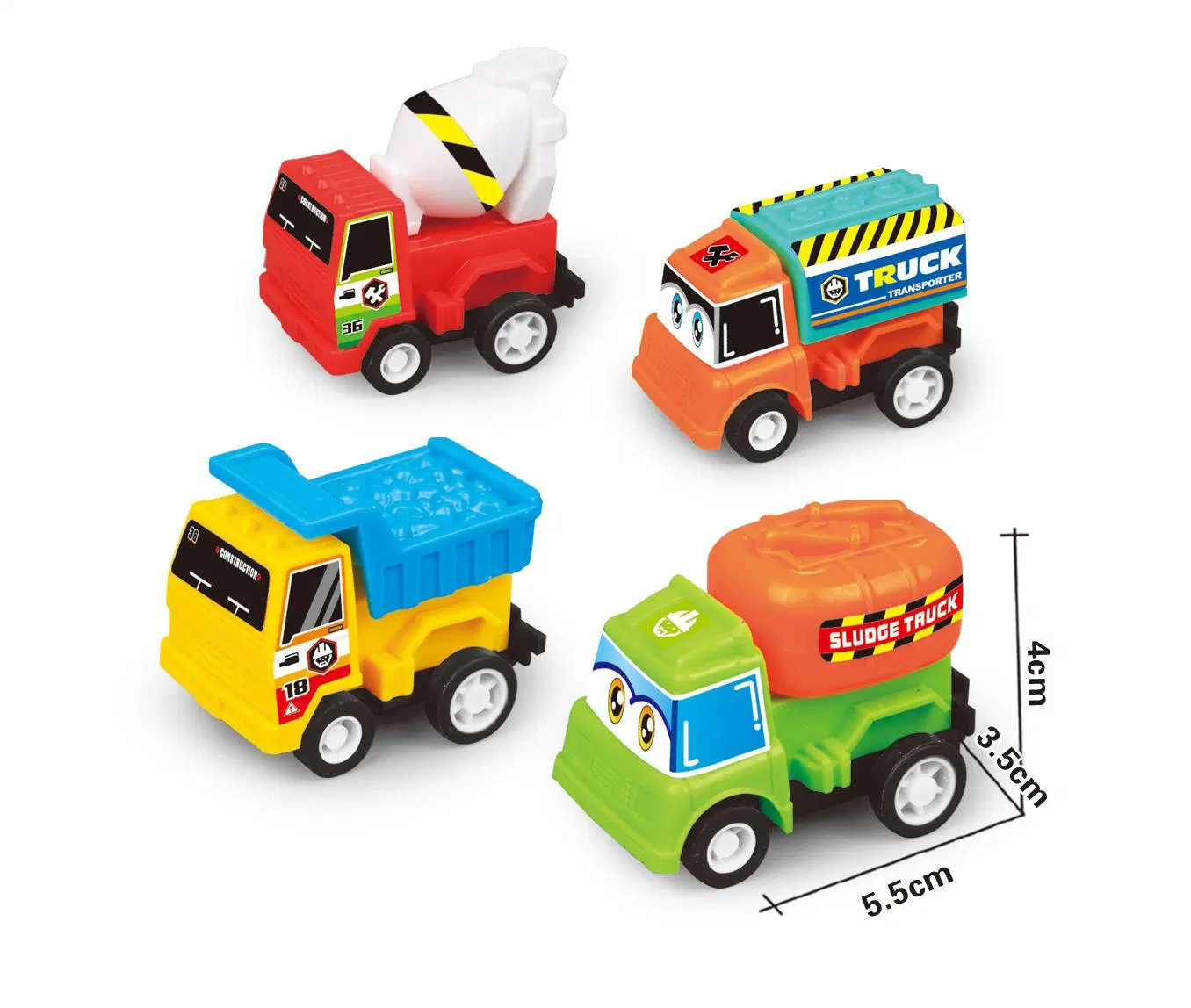 Factory Wholesale/Supplier Plastic Small Car Cartoon Mini Inertial Return Force Kids Toys