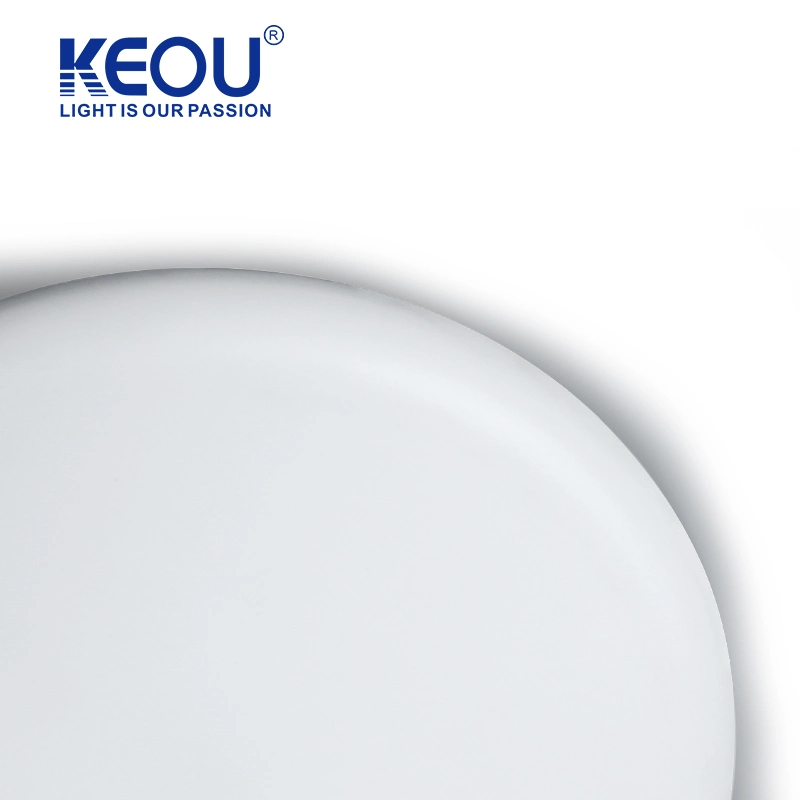 Keou RoHS Naturel Blanc 9W 18W 24W 36W Lumière de Plafond Ronde Encastrée à LED Panneau Lumineux