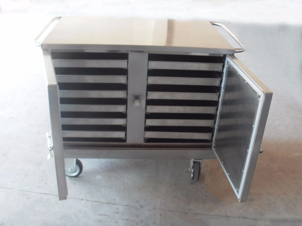 Food Serving Cart aus Edelstahl für Krankenhäuser (THR-FC003)