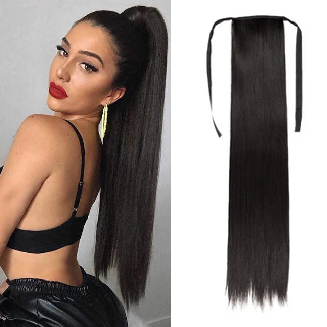 Kbeth Clip in Ponytail Human Hair Extension for Black Ladies in Summer 2021 Fashion Cool Real Human Hair High Temperature Resistance Custom Accept Extensions