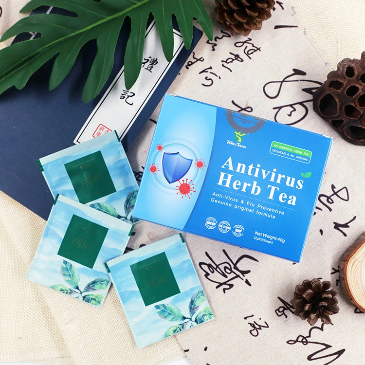 A imunidade chinesa natural melhora o Detox da limpeza do pulmão mais vendido a quente Suplemento do servo-freio imune Anti Virus Herb Tea