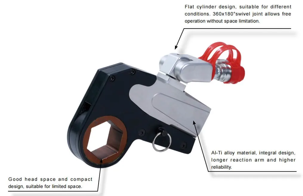 Winner Whcw Hollow Wrench Hydraulic Hollow Wrench with Various Bolt Nuts