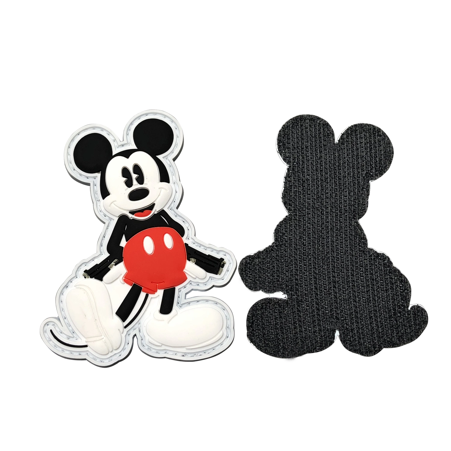 Custom 3D Cute Animal Cartoon Name Logo Soft PVC Silicone Rubber Patches Labels for Shoes and Toys