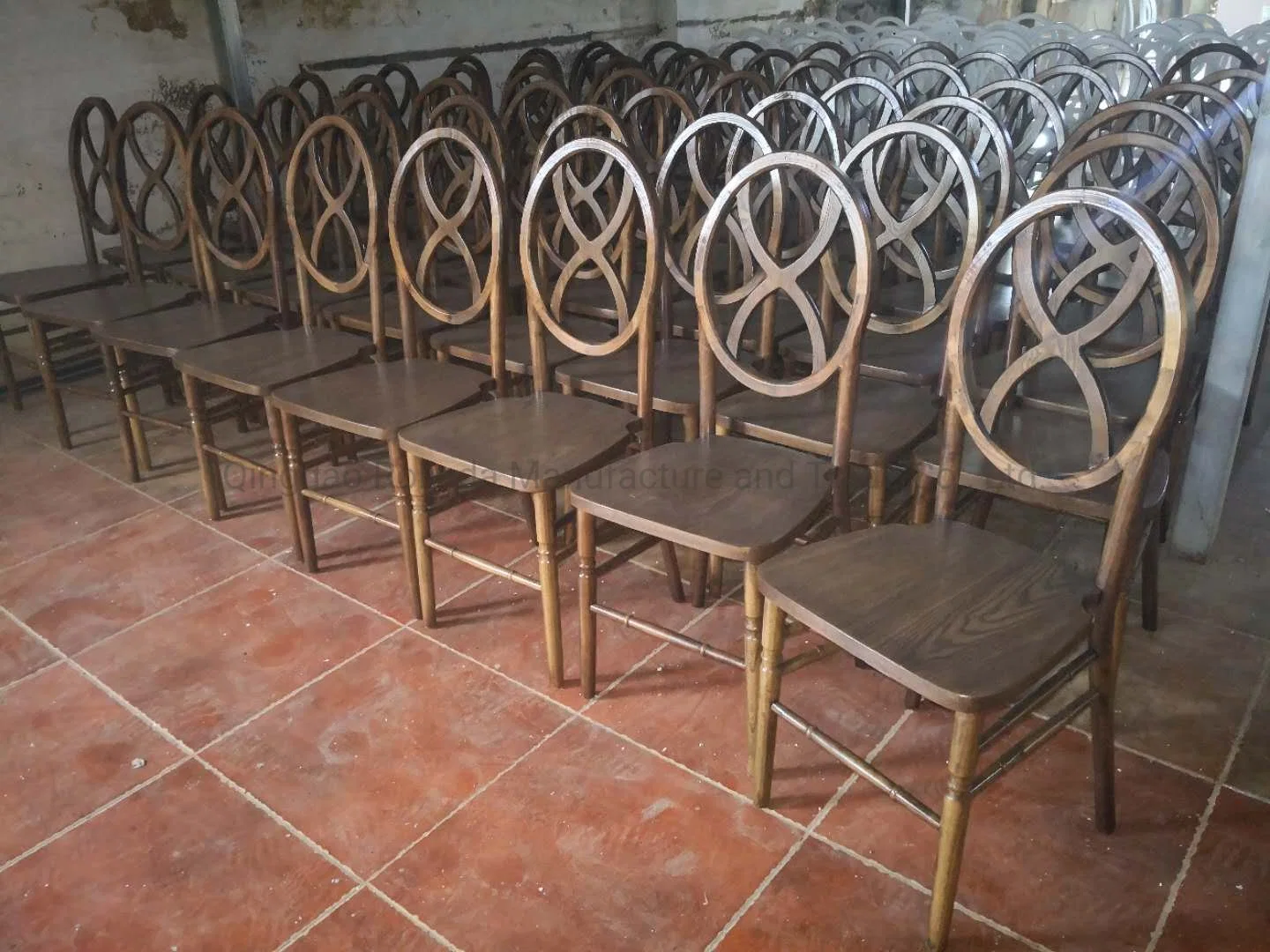 Antique Rustic Hand Carved Cheap Chair Round Back X Helix Cross Chair Living Solid Wood Crossback Dining Chairs Side Chair