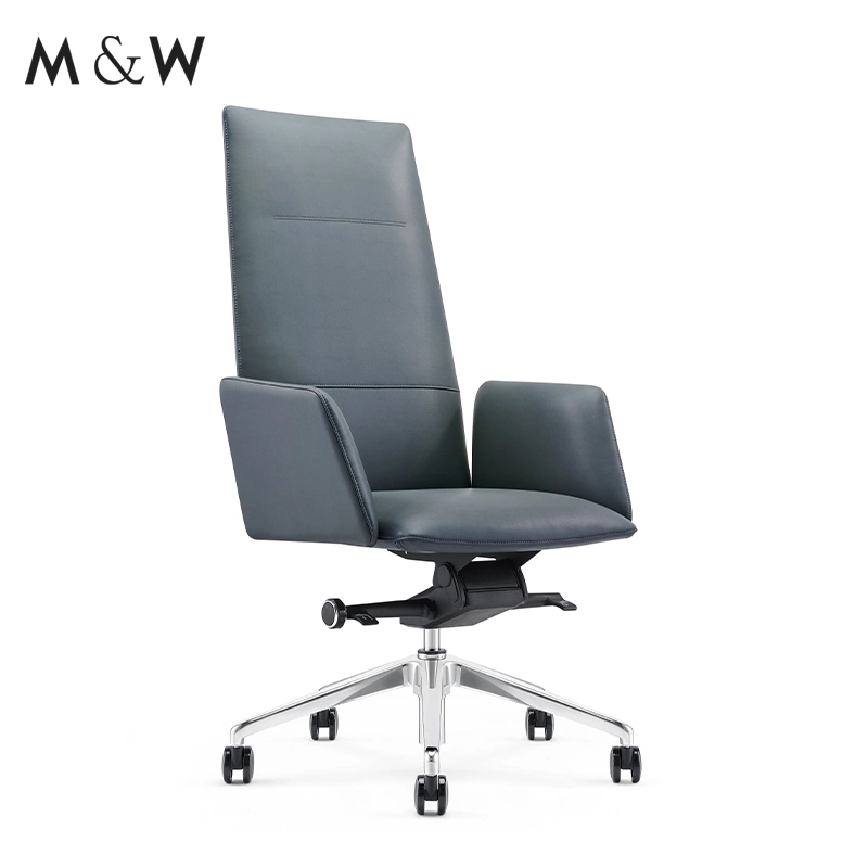 M&W Manufacturer High Back Design Revolving PU Leather Boss Executive Office Chair