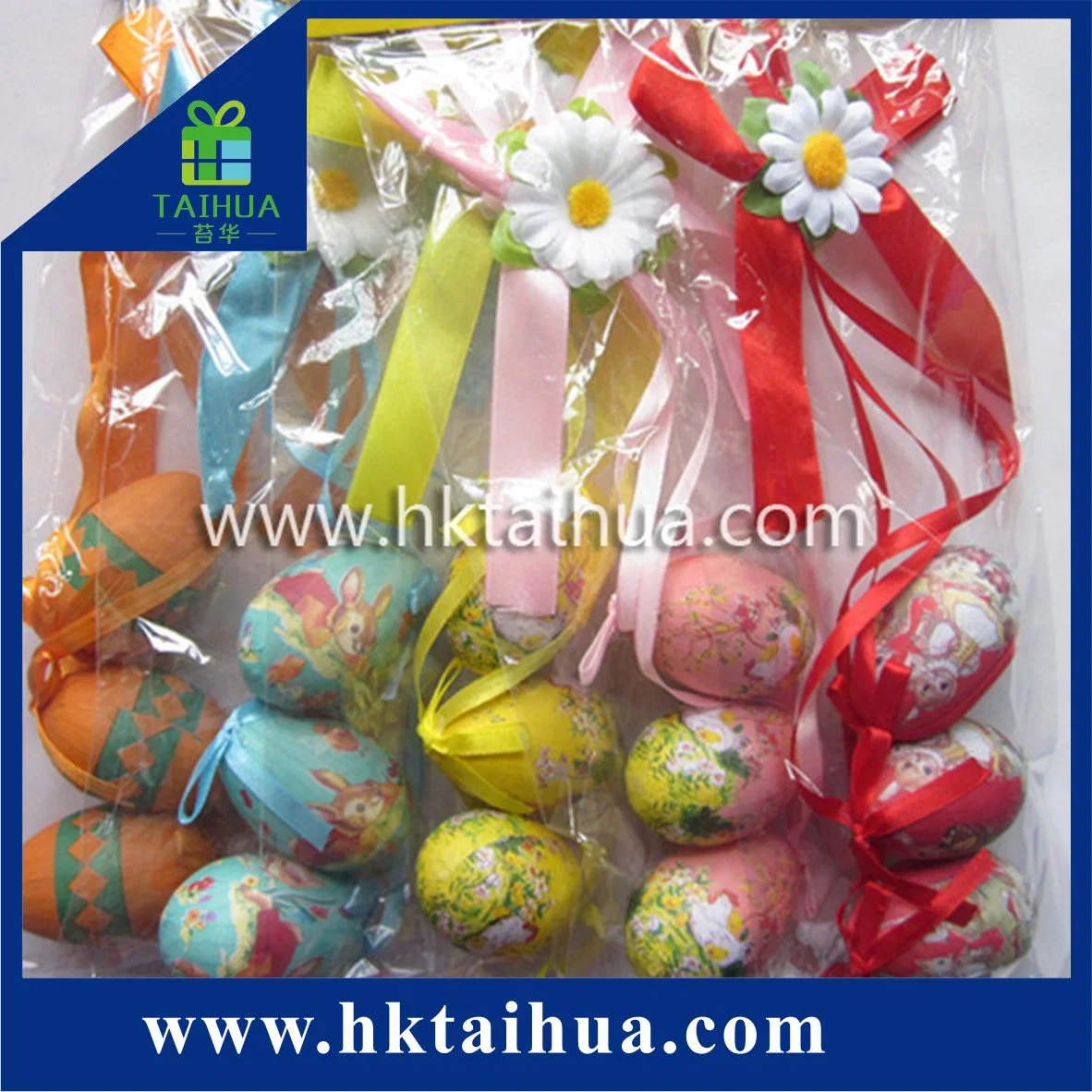 Mini Outdoor Decoration Printed Logo Plastic Easter Eggs