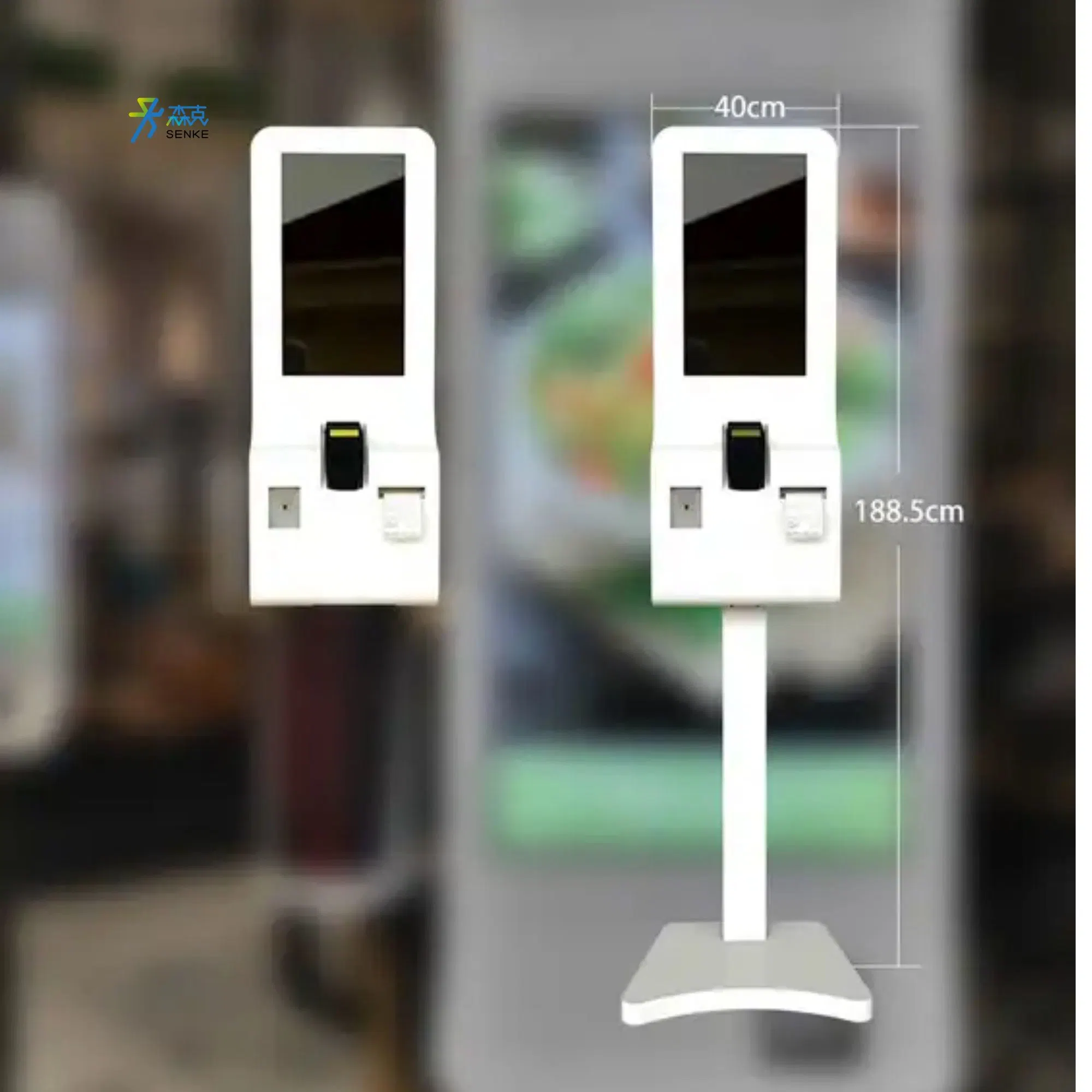 Senke Custom Fast Delivery Panel PC for Restaurant Ordering RFID Self Checkout Machine Supermarket Cashier Checkout Payment Kiosk