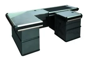 Fashion Design Supermarket Equipment Cash Casher Table Desk Checkout Counter /Cajero