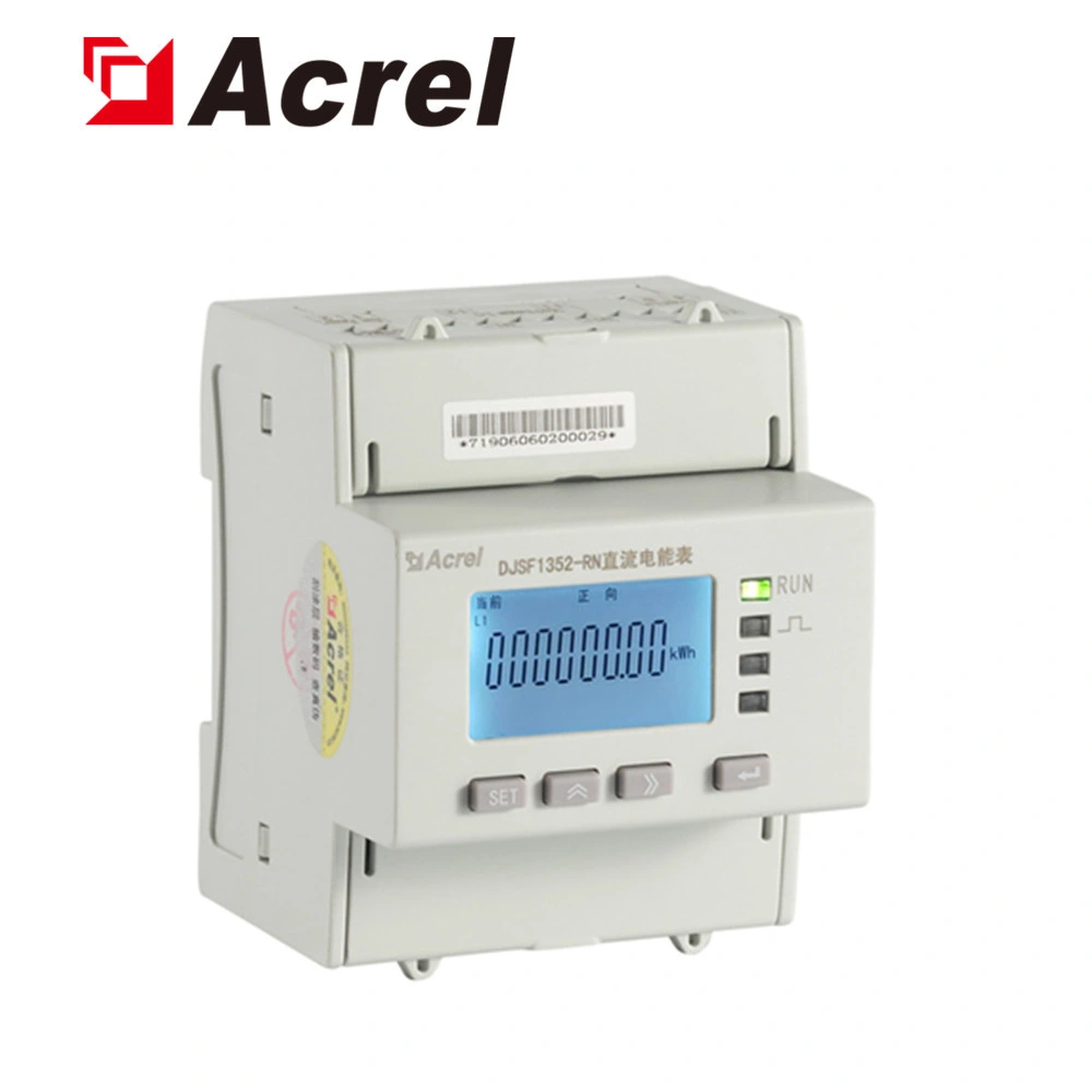 Acrel Djsf Rail DIN1352-Rn bidirectionnel Multi-Rate DC Compteur d'énergie électrique avec RS485 pour moniteur PV solaire