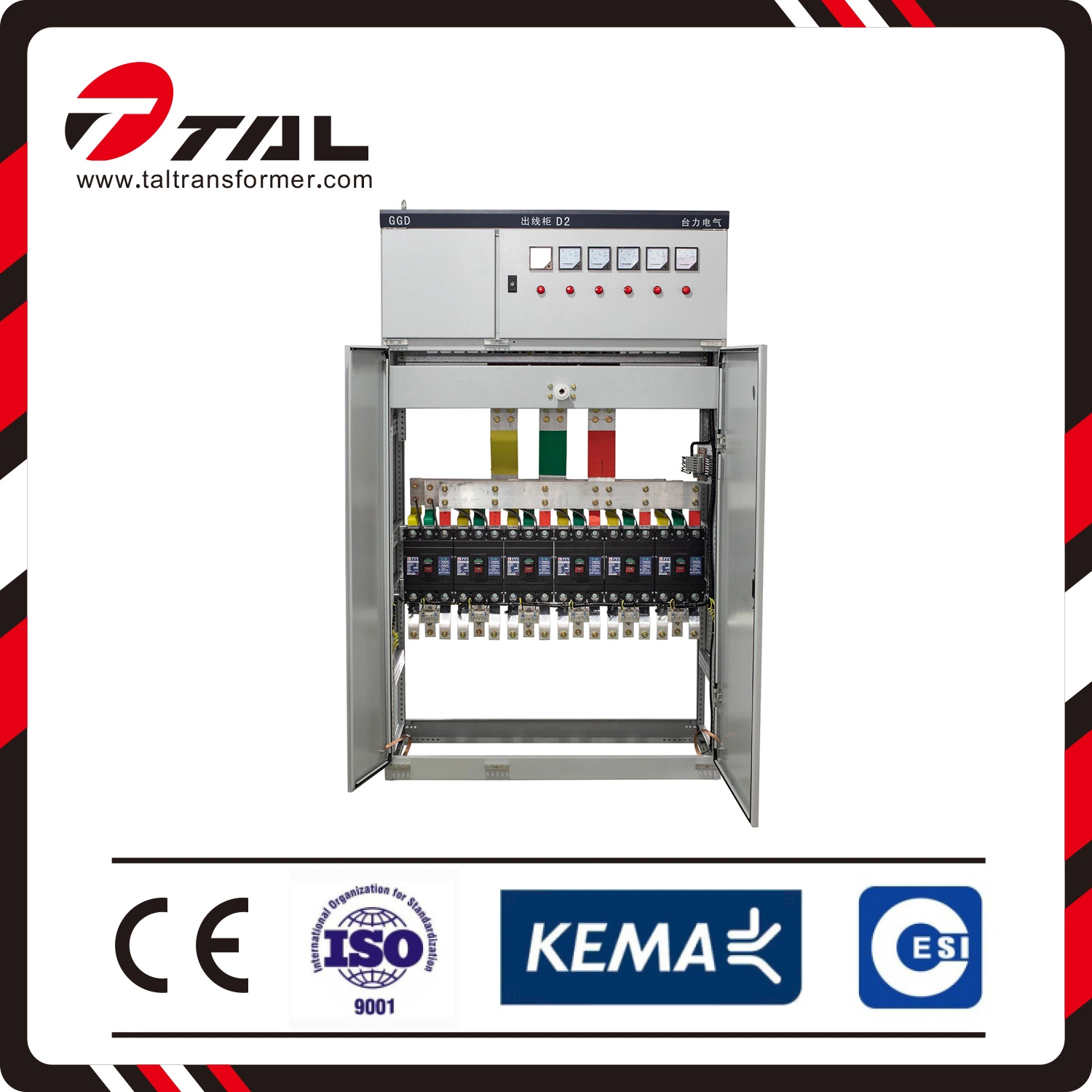 Electric Cabinet Power Distribution Panel Low Voltage Ggd Type Metal Clad Switchgear
