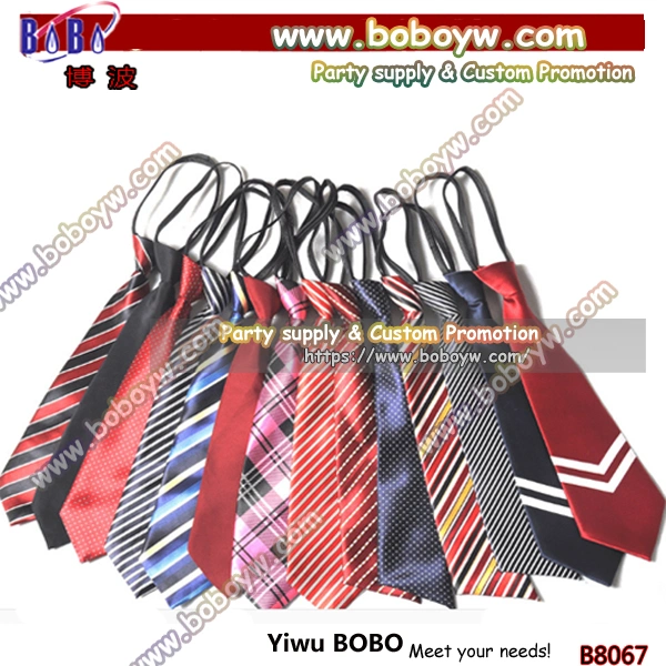 Neckwear Polyester Tie Plain Stripe Satin Tie Necktie Party Decoration Christmas Gift Novelty Gifts (B8036)