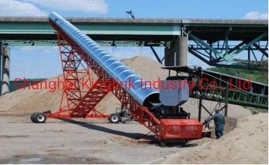 Tire Typr Mobile Shiploader Belt Conveyor Transport Bulk Cargo to Ship