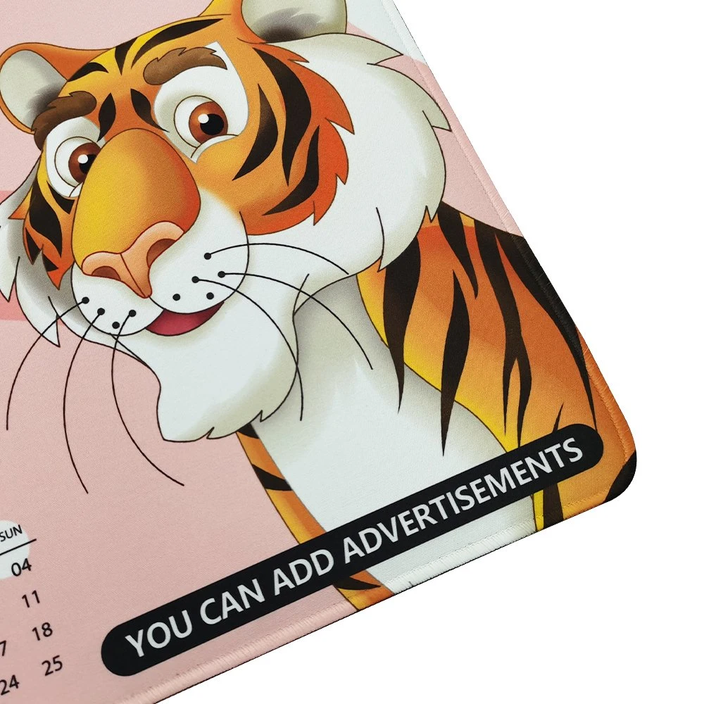 Customized Printing Advertising Rubber Writing Support Desk 2021 Interchangeable Calendar Office Mouse Pad