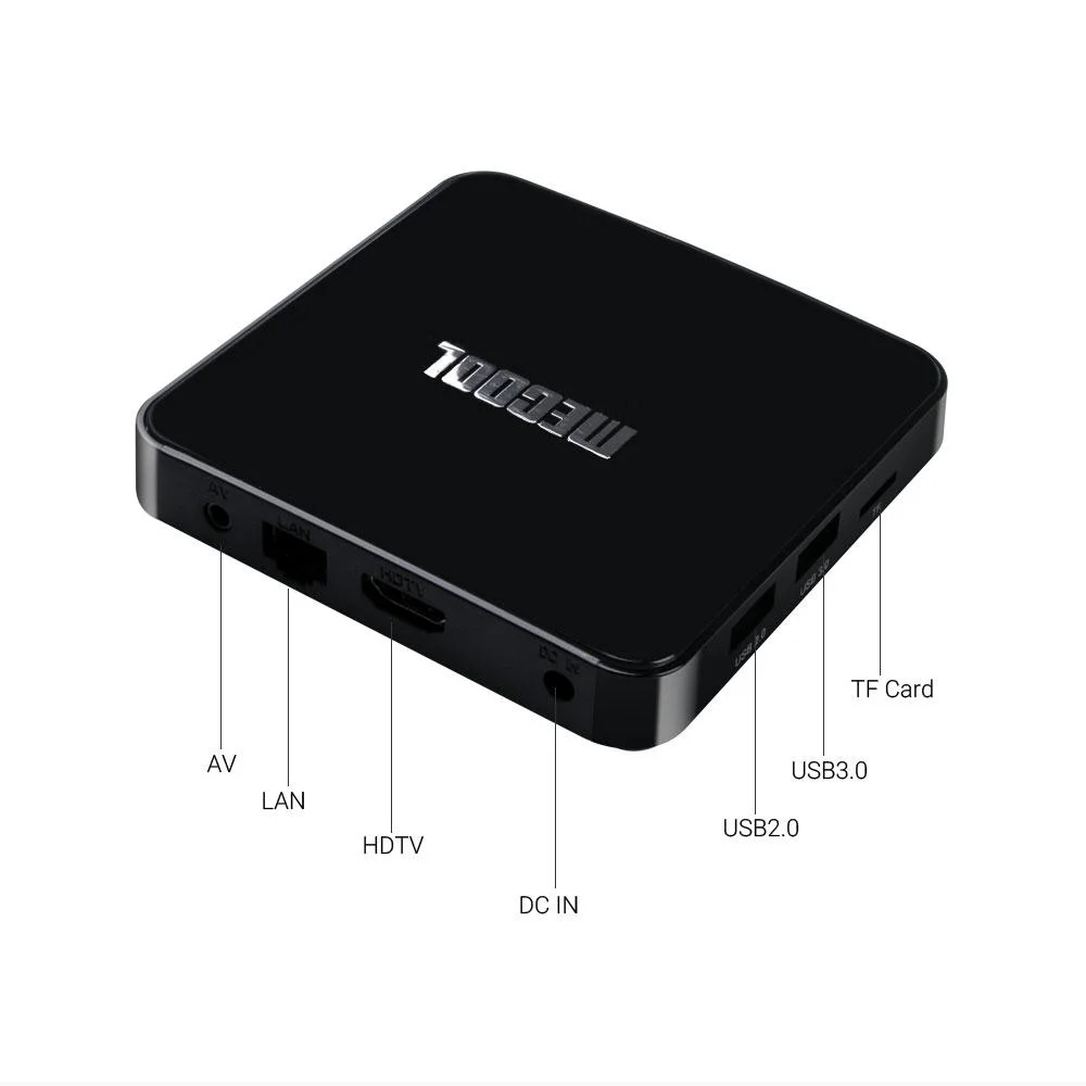 Mecool Km1 ATV Google Certified TV Box Android 10 4G مجموعة Android 9.0 Amlogic S905X3 Androidtv WiFi YouTube 4K سعة 64 جيجابايت الصندوق العلوي