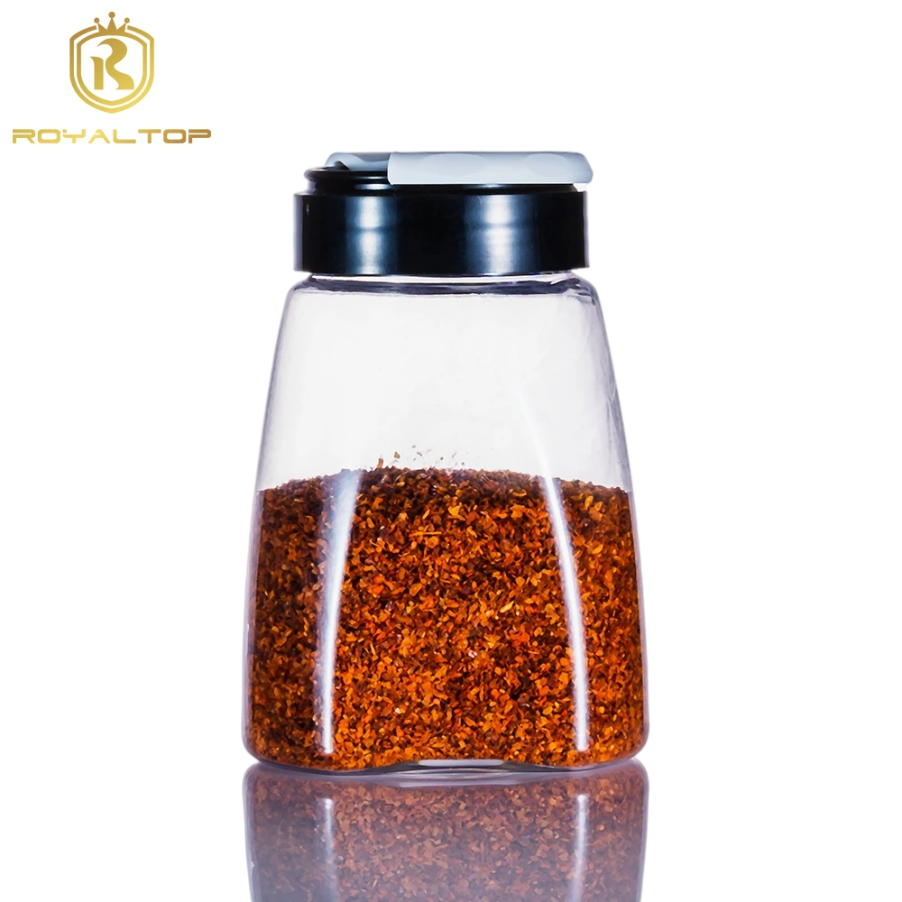 BBQ 200ml Empty Square Spice Jar Salt Shaker Plastic Spice Bottle