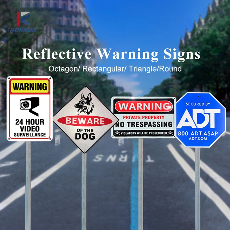 لوحة مركّبة من الألومنيوم ACP علامة حركة مرور تأملية لسلامة الطرق علامة التحذير